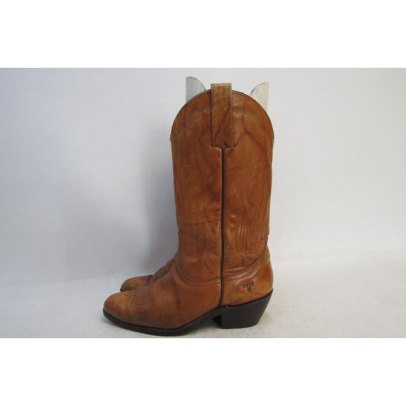 Frye Mens Size 10.5 D Brown All Leather Western Cowboy Boots main image 4
